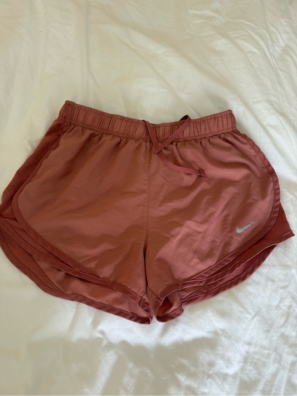 Nike Women’s Dusty Rose Athletic Shorts with Reflective Swoosh